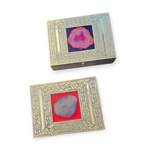 Agate Aluminum Jewelry Box
